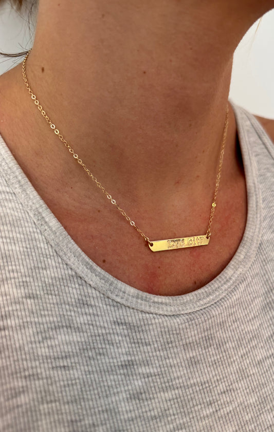 Love City Bar Necklace