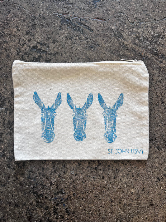 Donkey Zipper Clutch