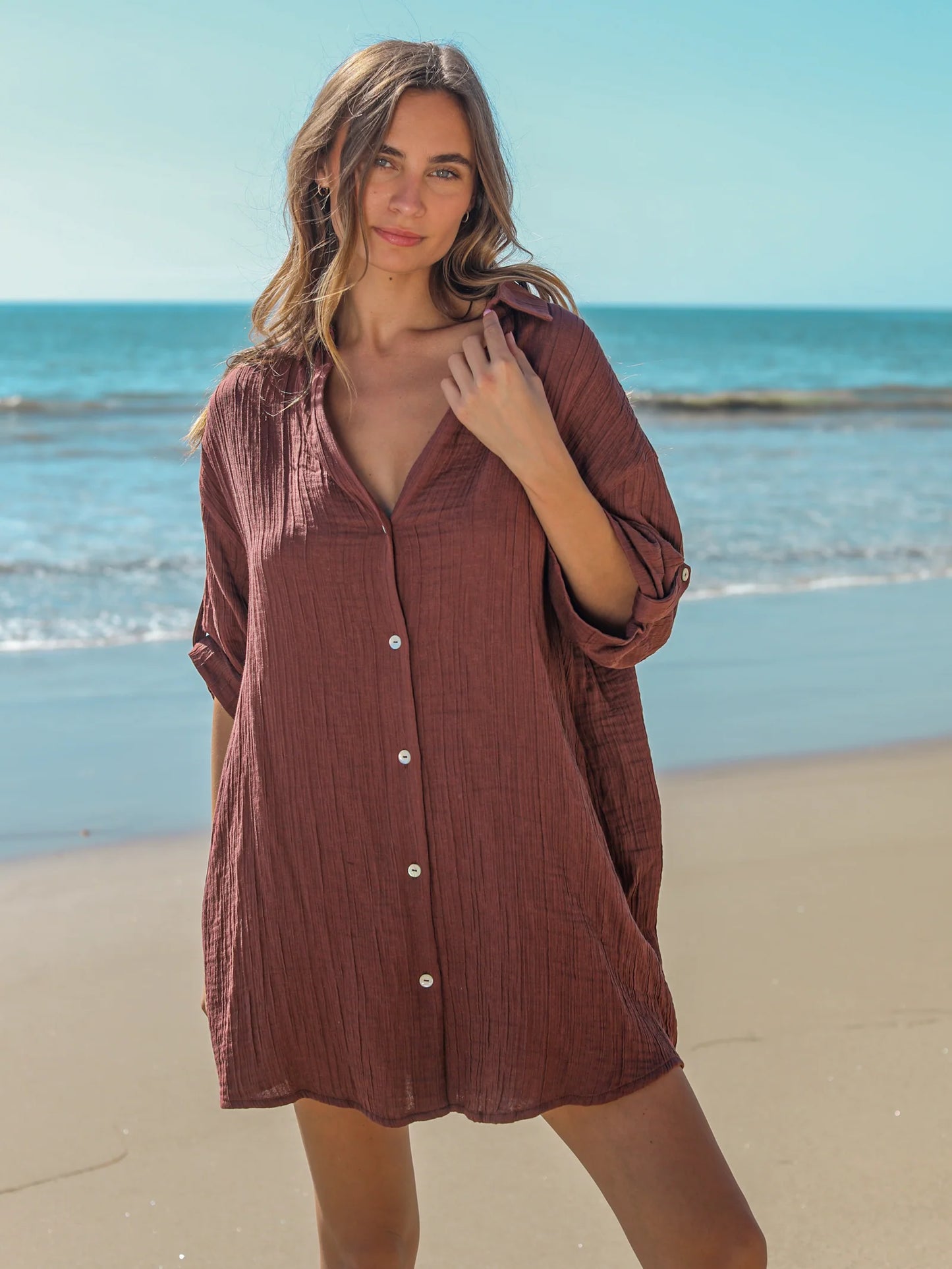 Kaya Oversized Shirt Dress