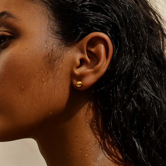 Morena Small Beaded Stud Earring