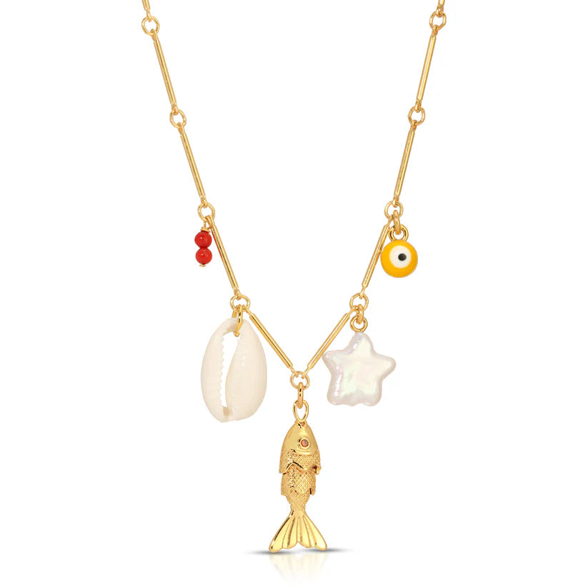 Neptune's Net Charm Necklace