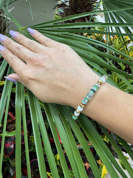 Follow the Rainbow Pastel Gemstones Bracelet