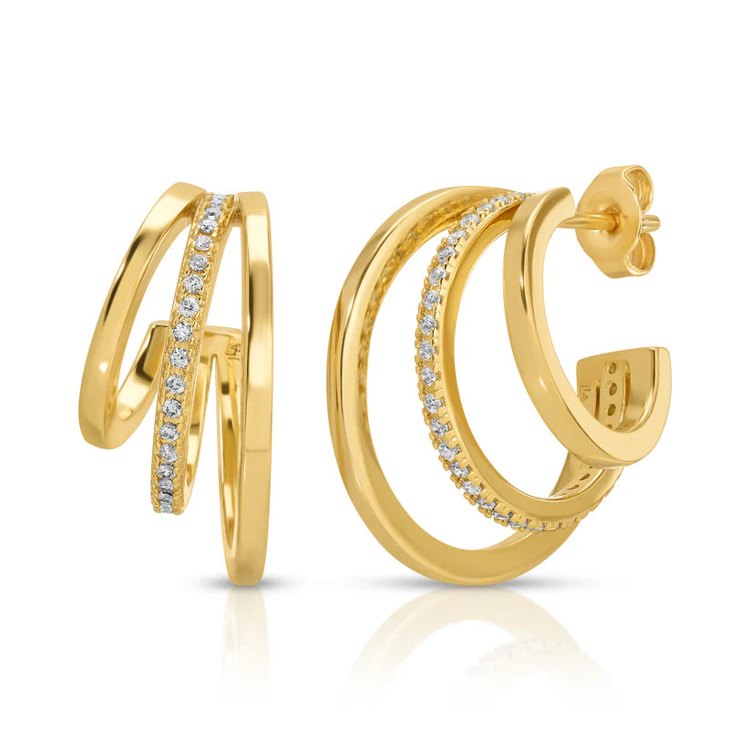 Rory Triple Hoop Earrings
