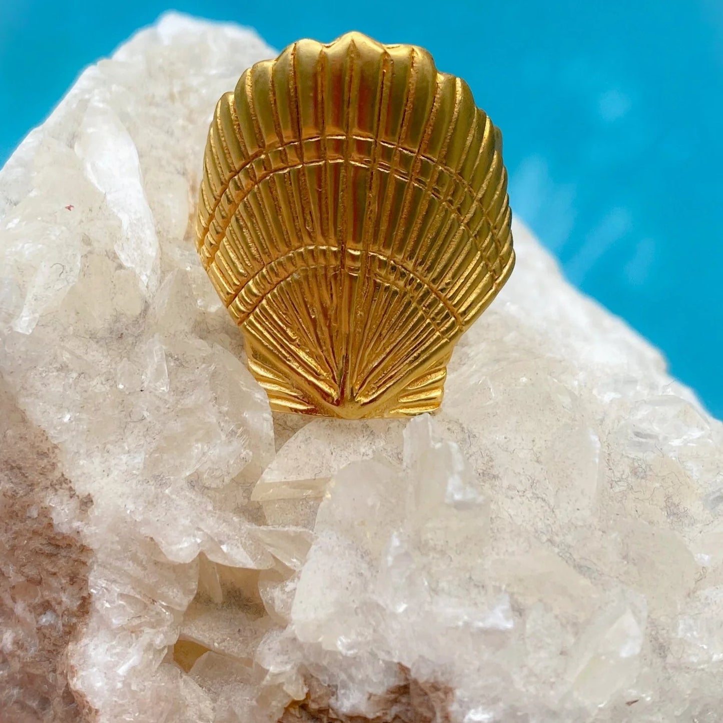 Scallop Shell Ariel Ring