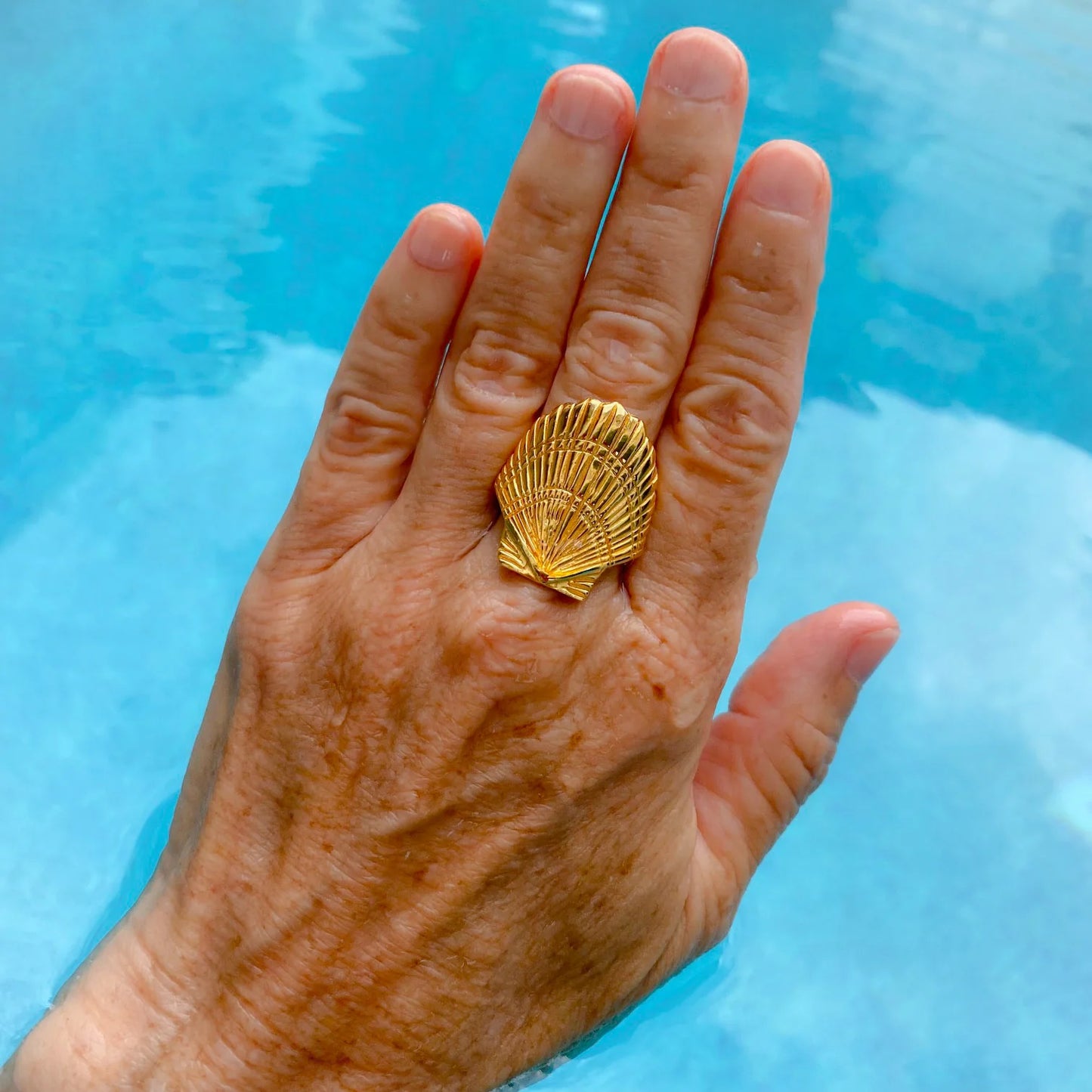 Scallop Shell Ariel Ring