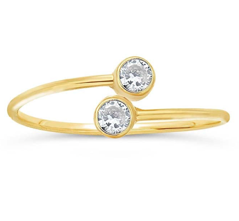 Adjustable CZ Ring