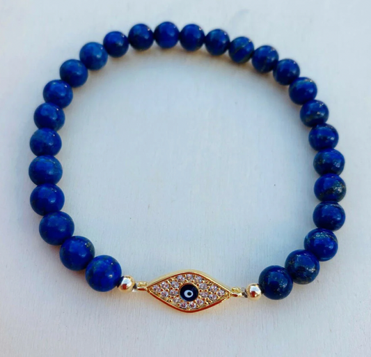 Sodalite Evil Eye Bracelet