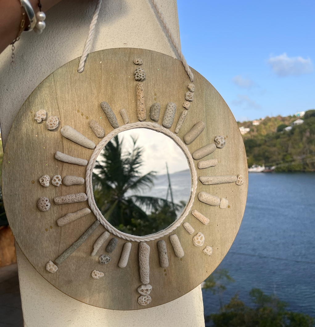 Sunburst Coral Mirror