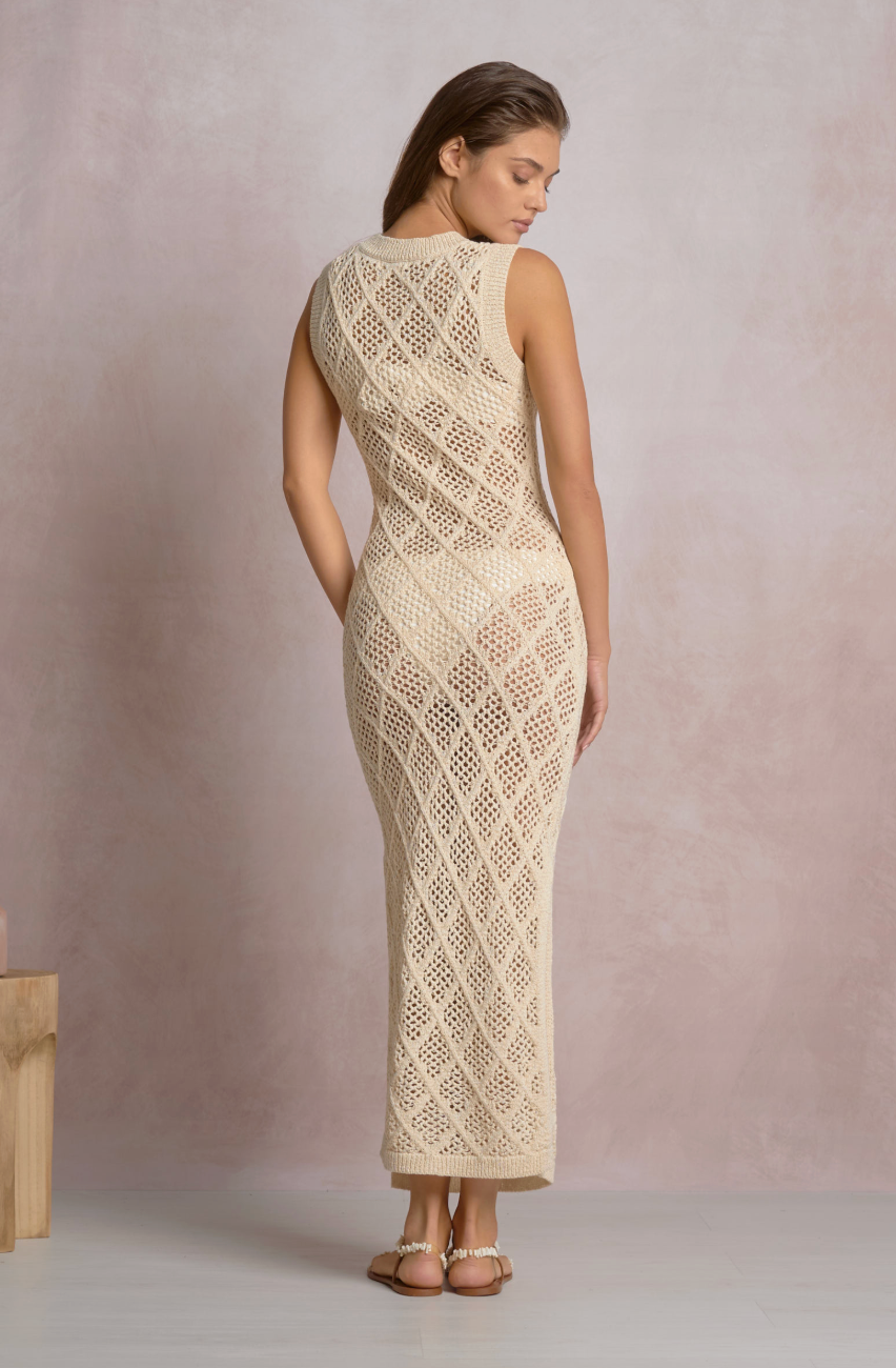 Natural Knitted Maxi