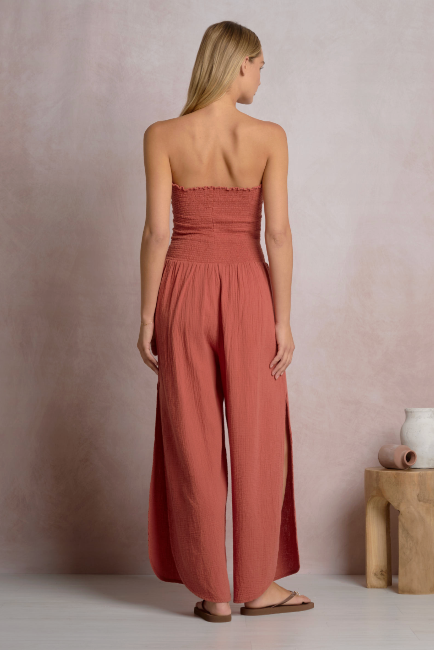 Strapless Smocked Jumper
