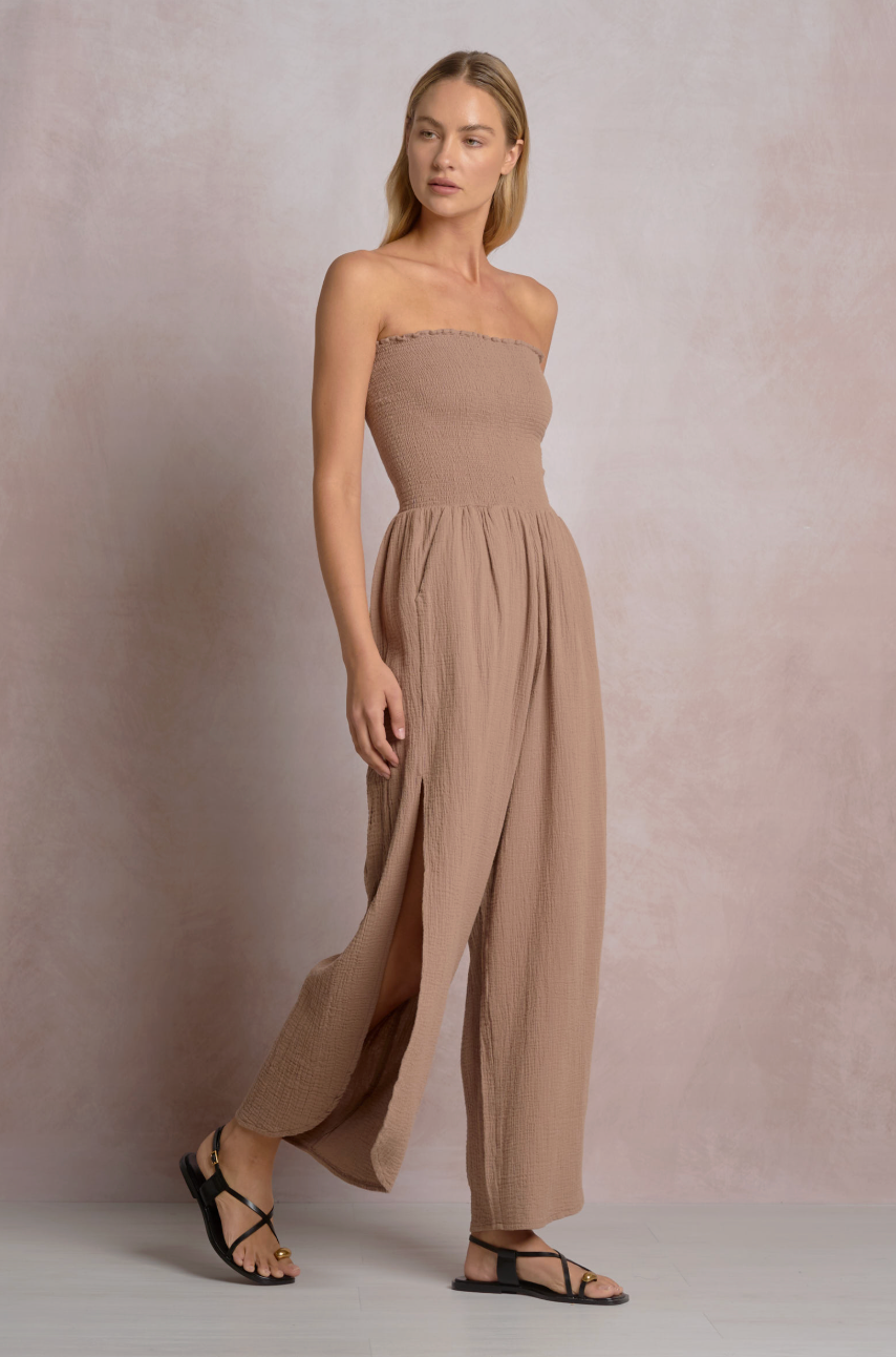 Strapless Smocked Jumper