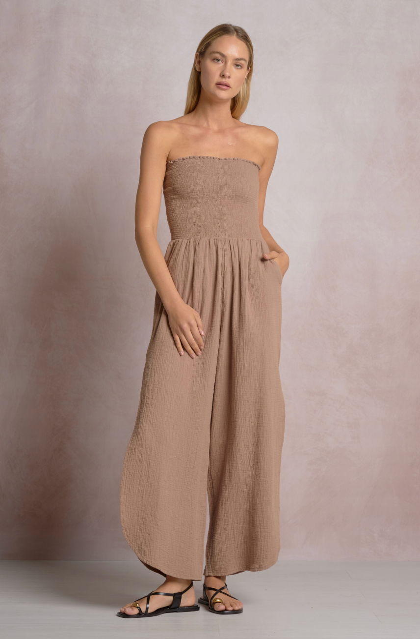 Strapless Smocked Jumper