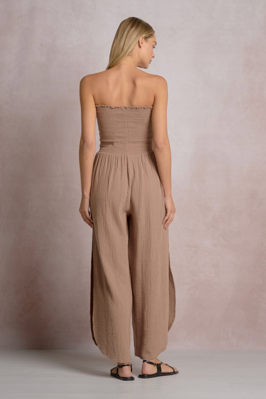 Strapless Smocked Jumper