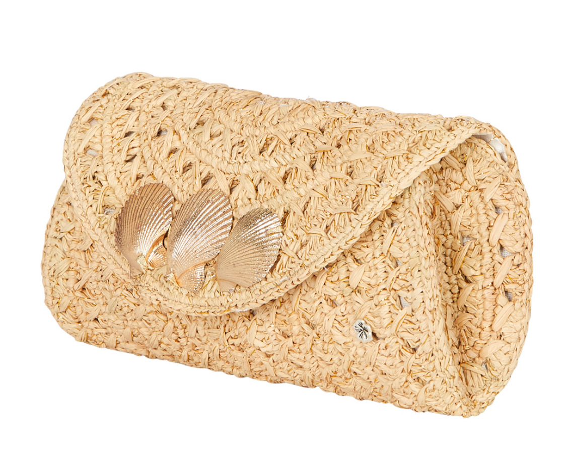Donisa Natural/Gold Clutch