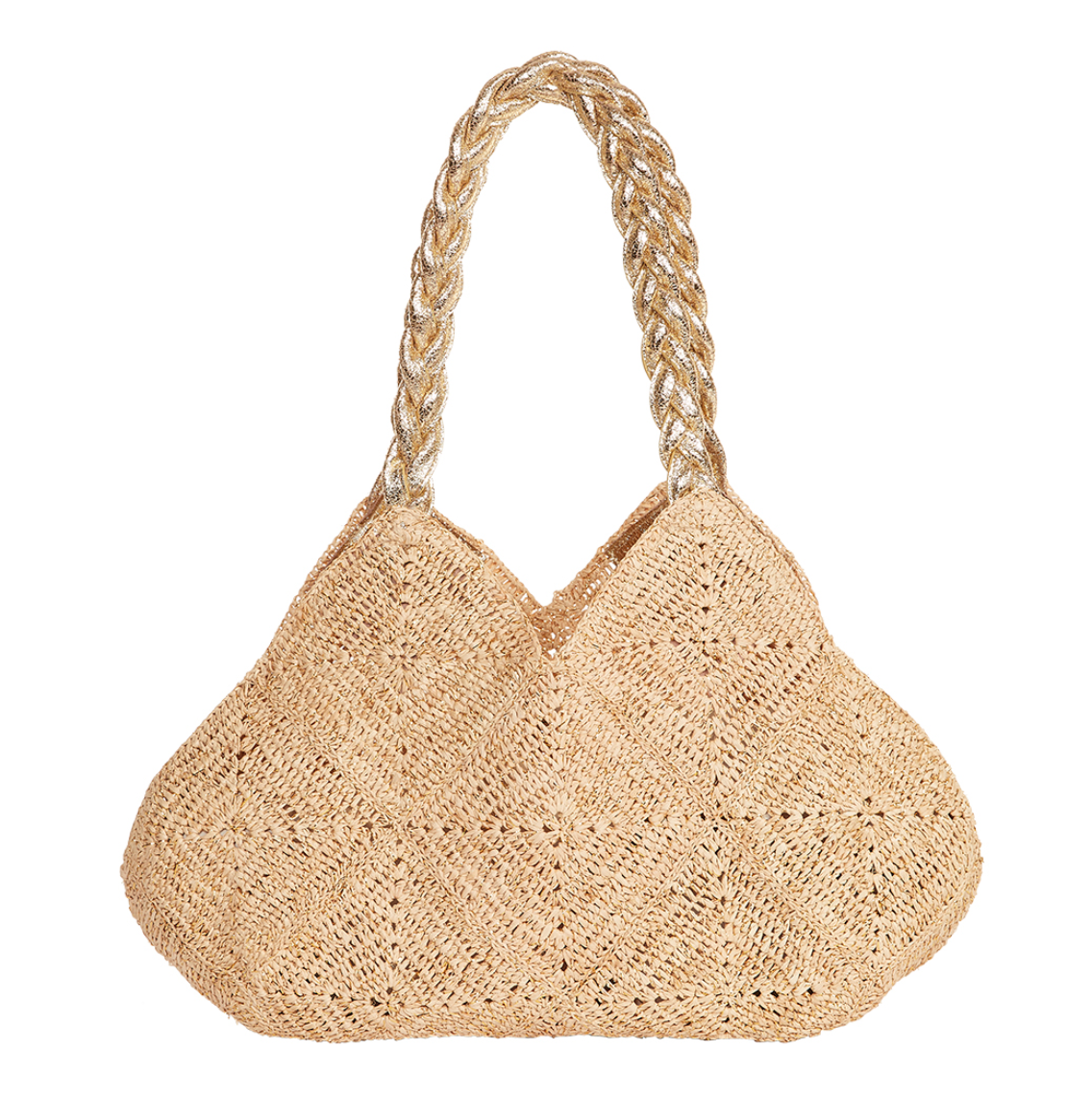 Foggia Lux - Natural/Gold Tote