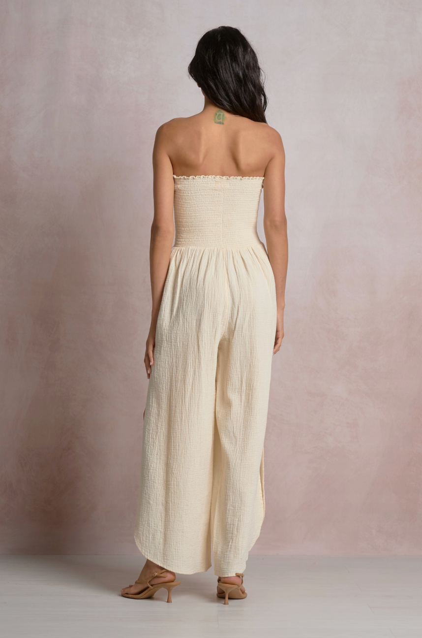 Strapless Smocked Jumper