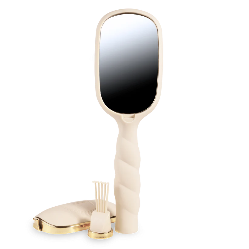 Teleties Detangler Hair Brush for Medium Hair – Tan - Full Size