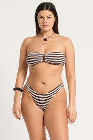 Blake Bandeau - Sable Dot Stripe
