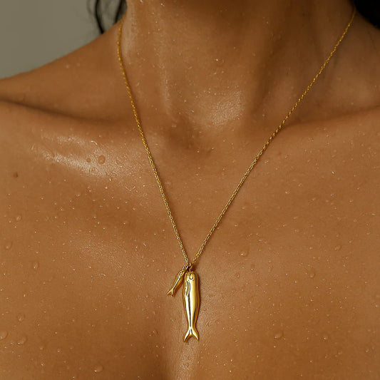 Clifton Double Fish Necklace