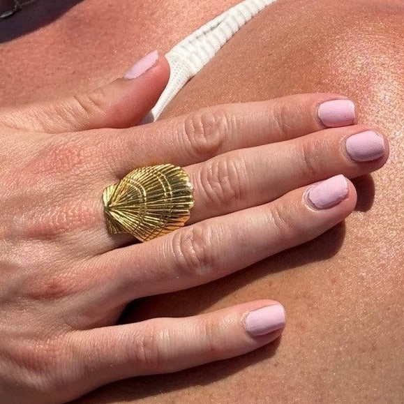 Scallop Shell Ariel Ring