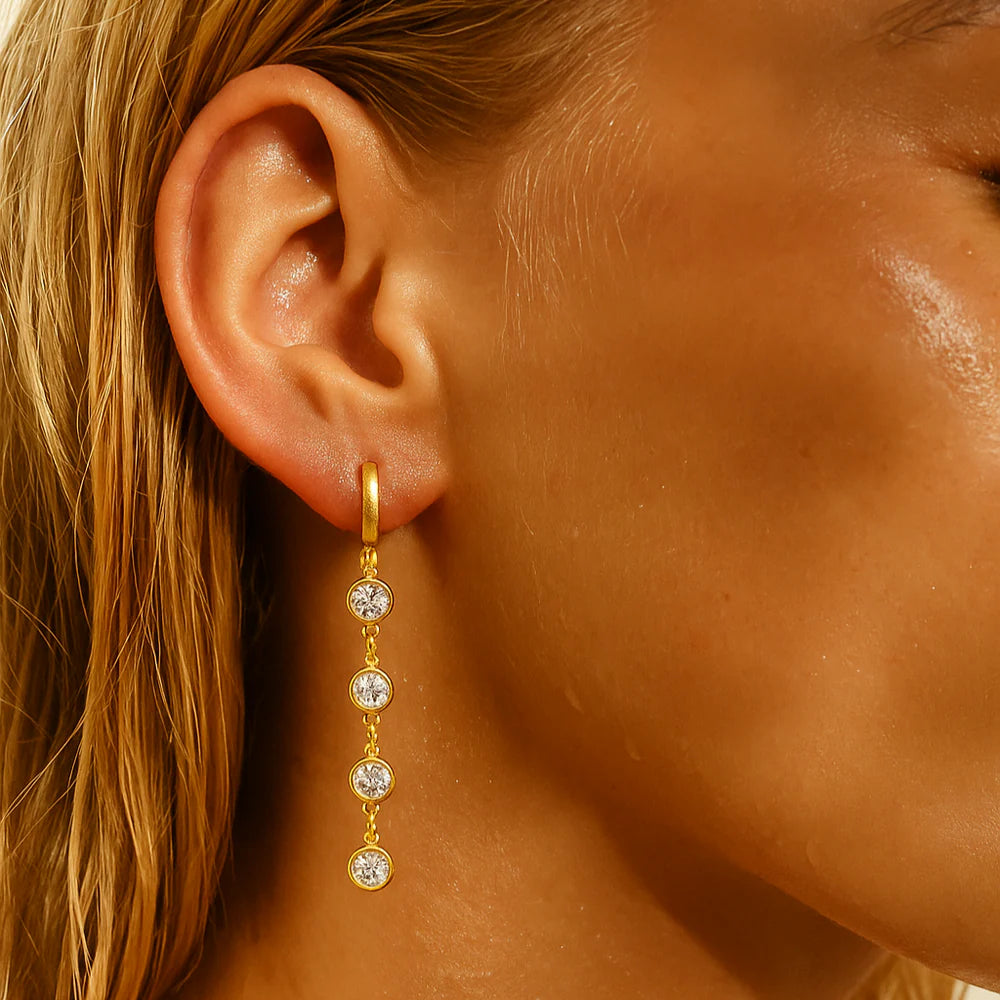 Cadence Huggie Drop Earring