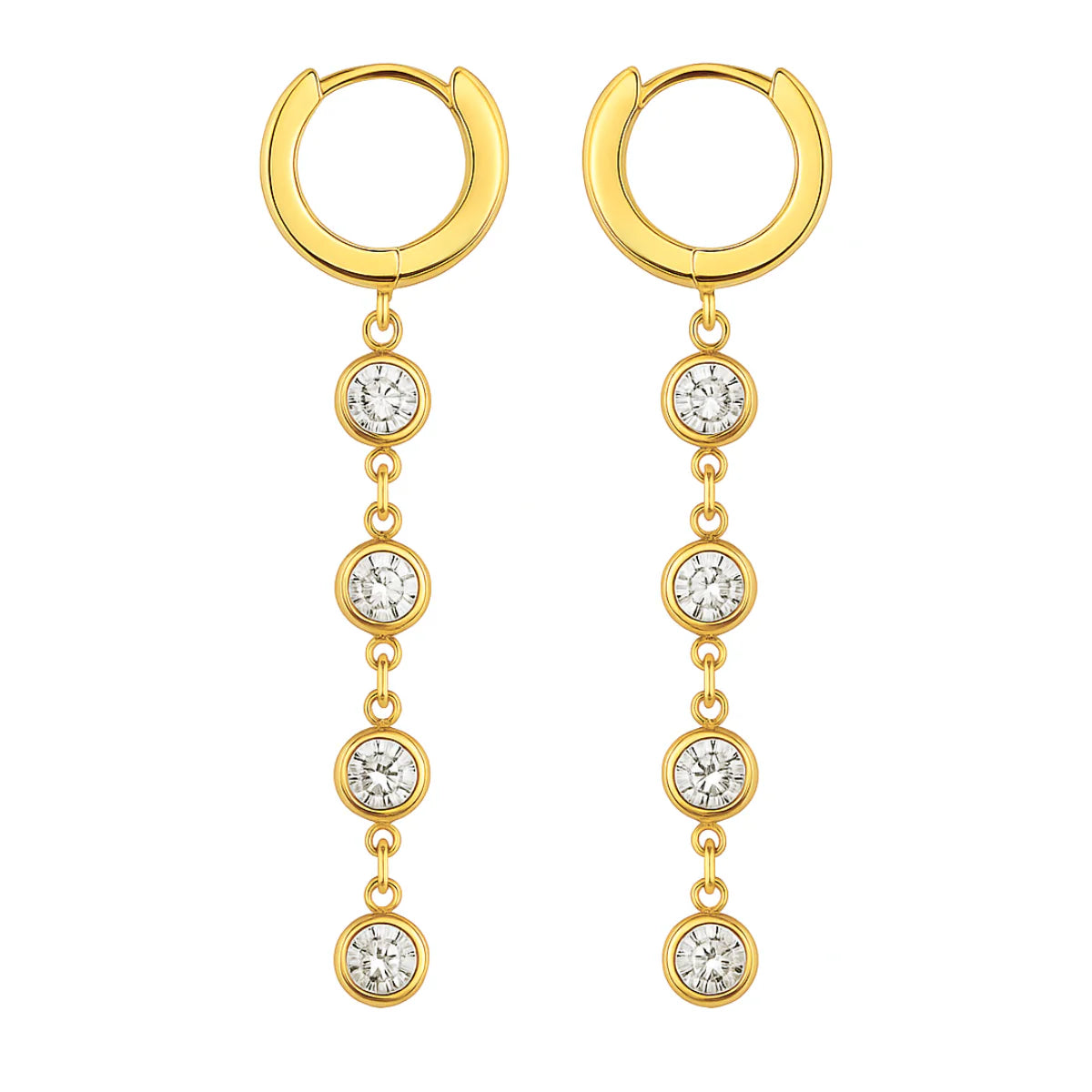 Cadence Huggie Drop Earring