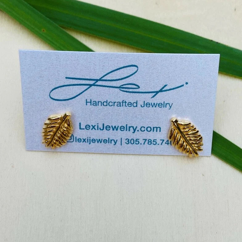 Palm Frond Studs