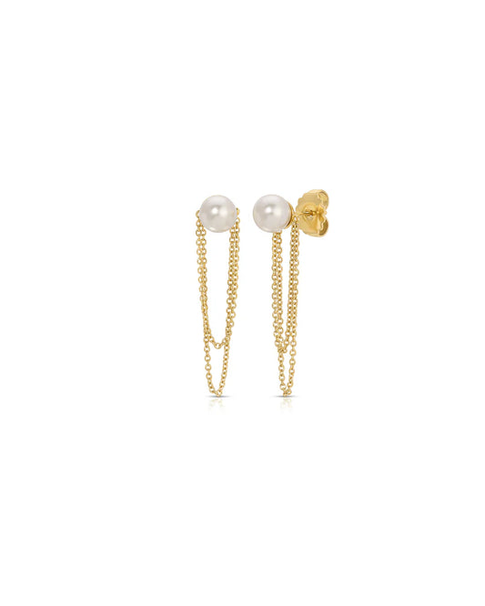 Parker Pearl Chain Earrings