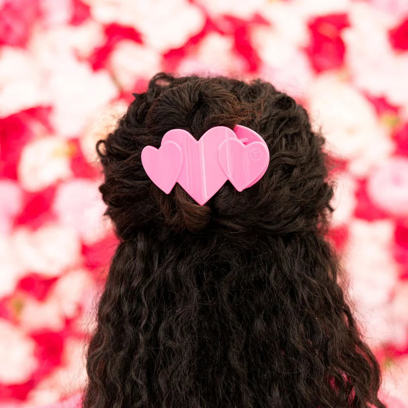 Teleties Heart Flat Clips