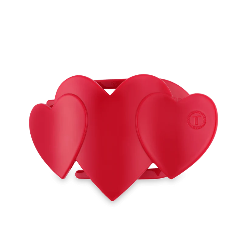 Teleties Heart Flat Clips