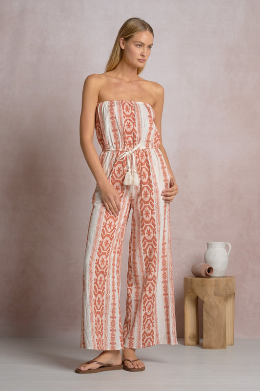 Long Romper Natural Cayenne