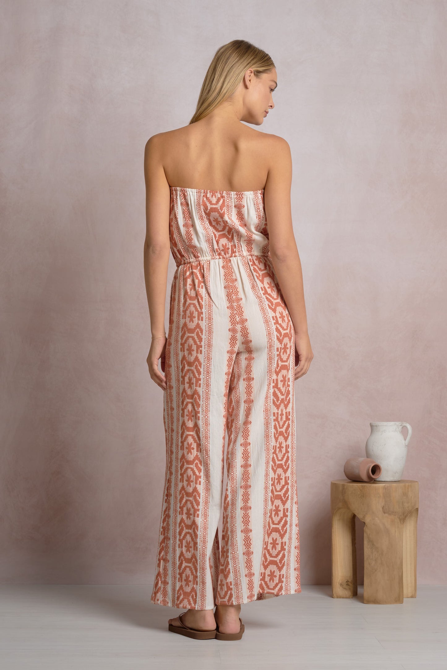 Long Romper Natural Cayenne